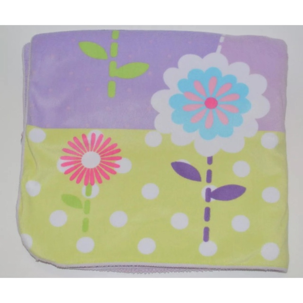 Small Wonders Sherpa Blanket Purple Bunny Rabbit