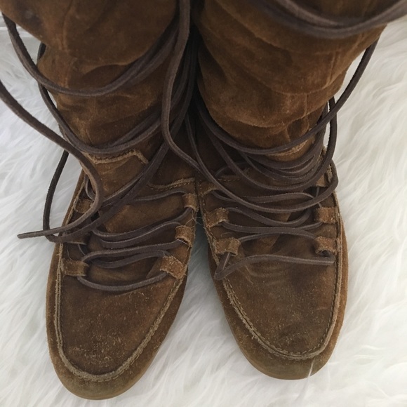 Michael Kors Shoes - 🌾Michael Kors Suede Moccasin Lace-up Boots
