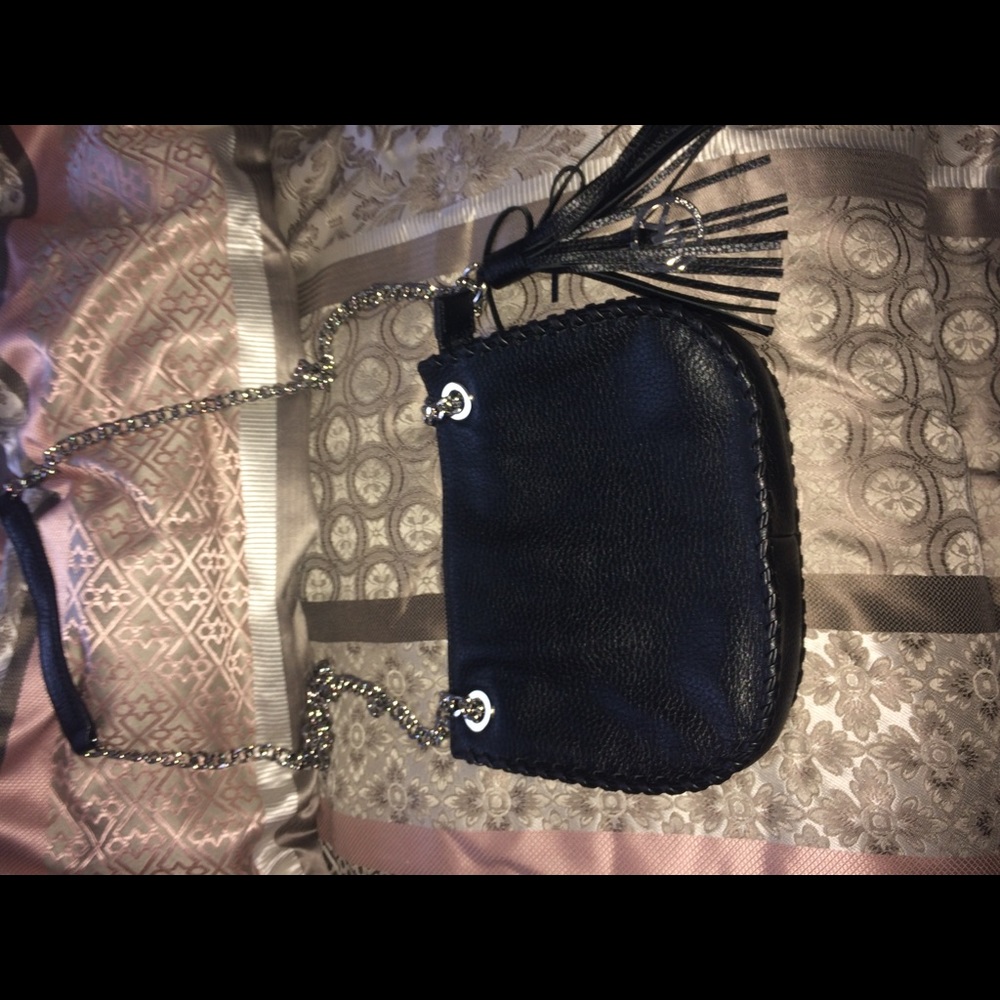 Black Leather Chain Michael Kors Purse - Picture 2 of 5