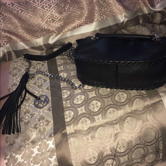 Black Leather Chain Michael Kors Purse - Picture 5 of 5