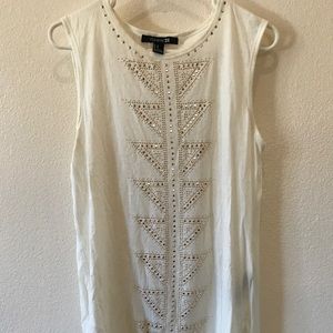 Tunic tank with gold details