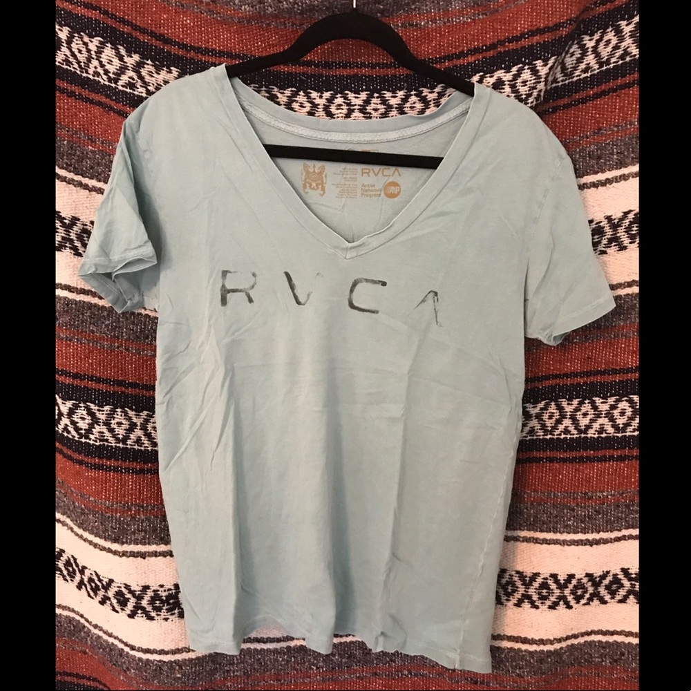 Light Blue RVCA V-Neck