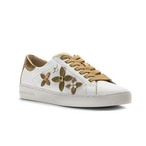 Michael Kors Lola Leather Fashion Sneaker Sz 9.5