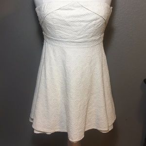 Pins & Needles off-white strapless dress