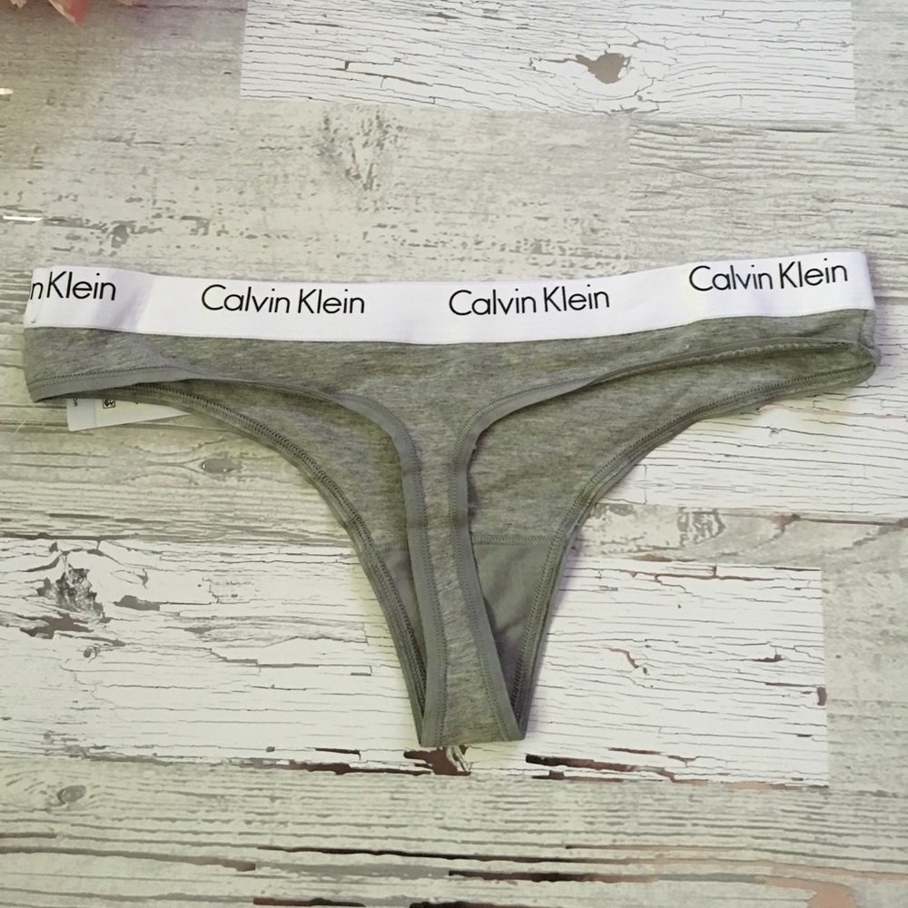 CK Gray Thong Panty - Picture 3 of 3