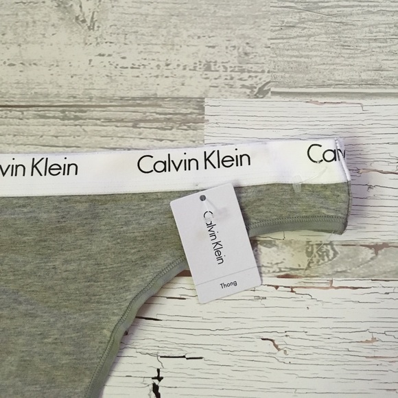 CK Gray Thong Panty - Picture 2 of 3