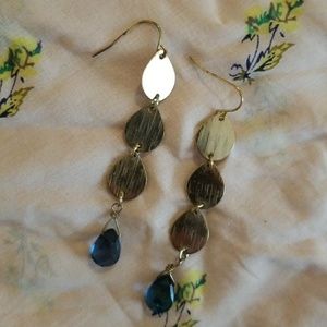 Teal Teardrop Earrings