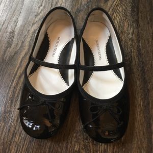 Nordstrom black patent ballet flats