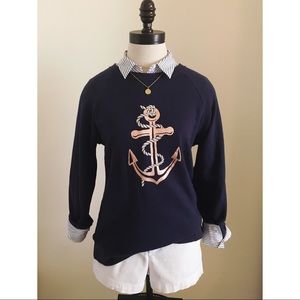 J. Crew Anchor Sweatshirt in Navy