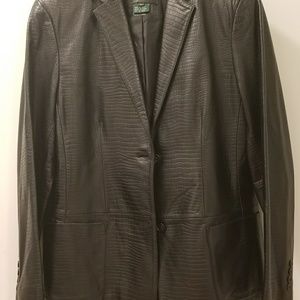 Ralph Lauren learher,blazer