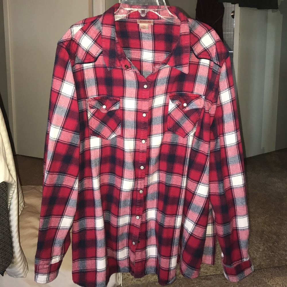 Mossimo Supply CO. Red plaid shirt