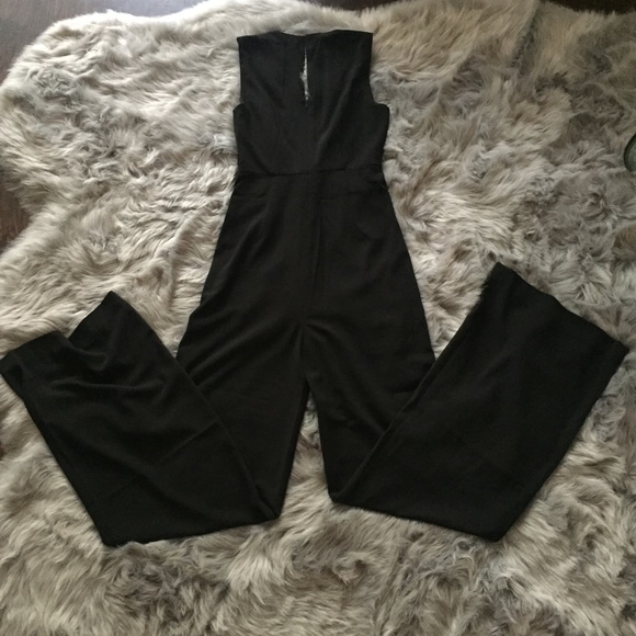 HALSTON HERITAGE Knotted Front Jumpsuit Sz 0 - Picture 7 of 10