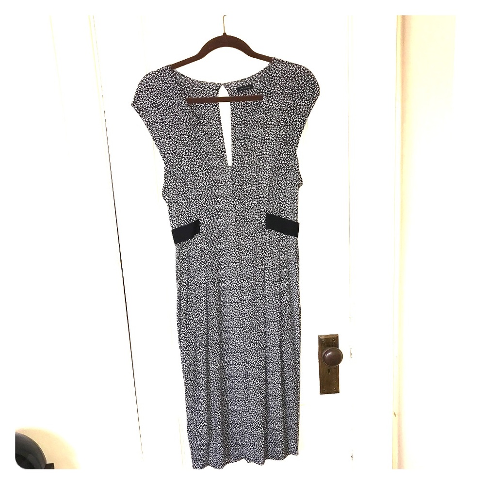 Ann Taylor - black and white tulip dress