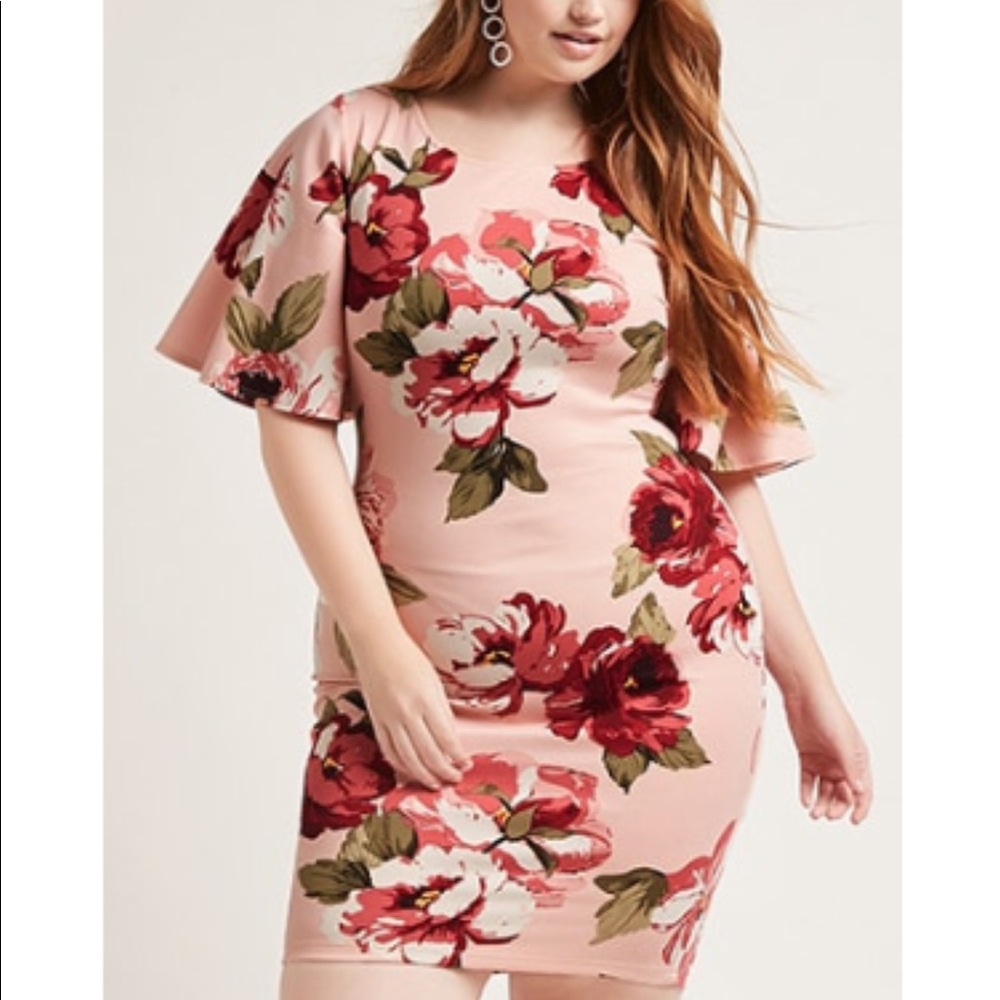 Floral bodycon dress