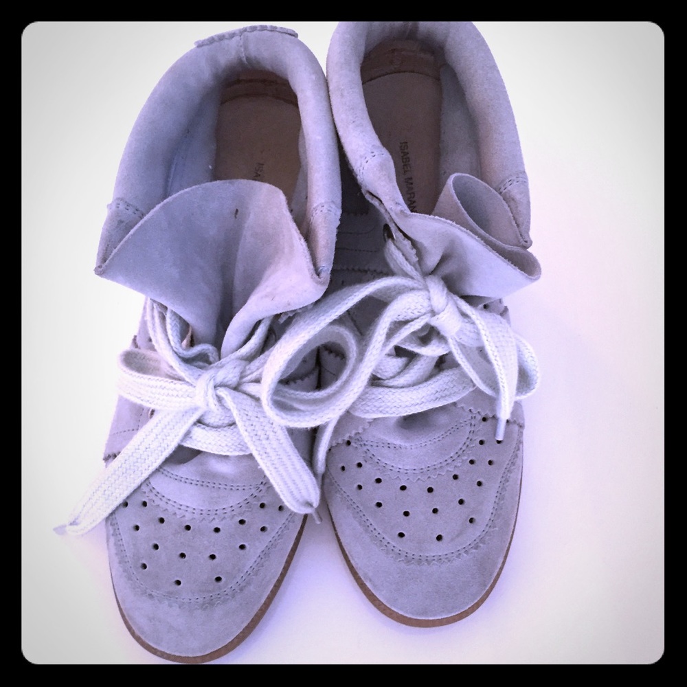 Isabel Marant "BOBBY" Sneakers in Pale Blue