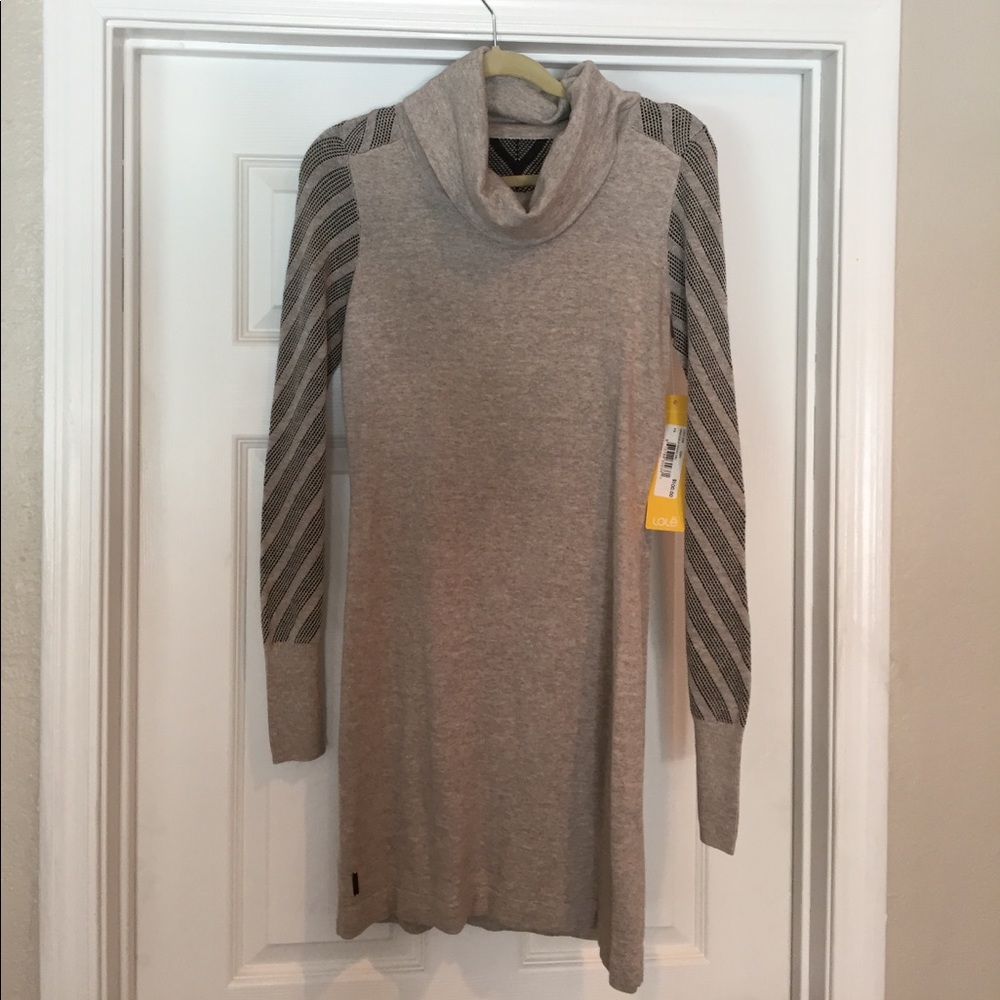 Grey sweater dress