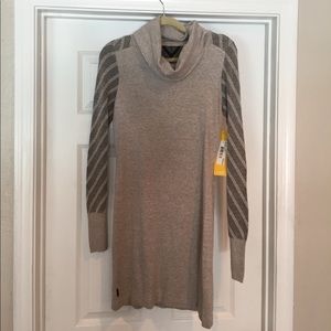 Grey sweater dress