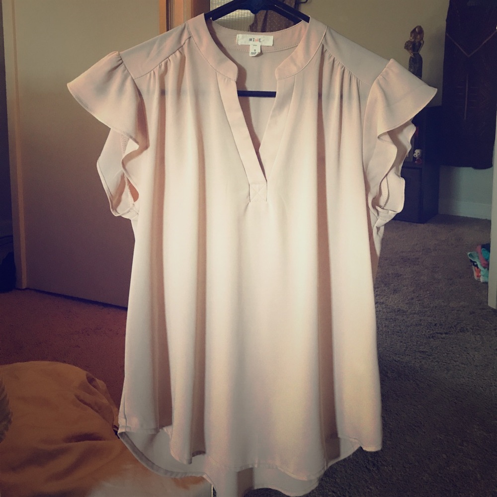Sheer Light Pink Blouse