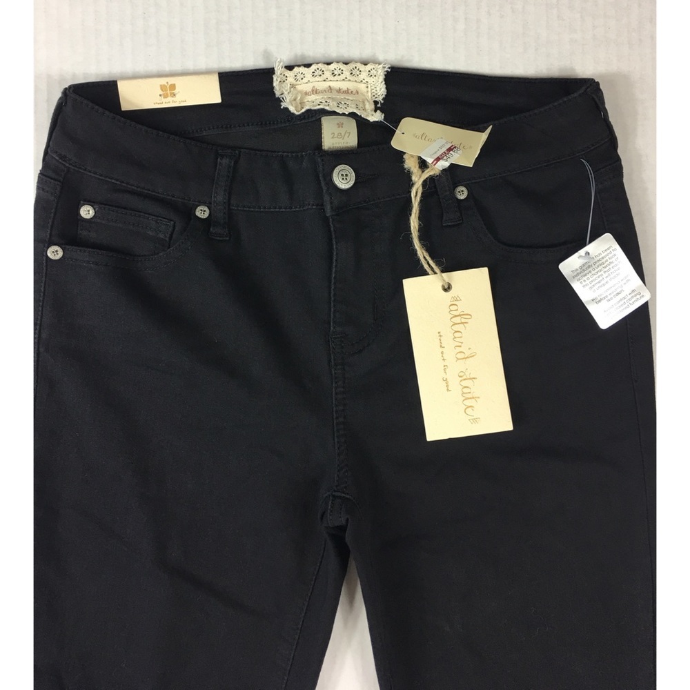 Altar'd State black skinny 5 pocket jeans 4060 - Picture 2 of 4