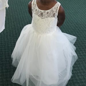 Lace Tulle Flower Girl Dress