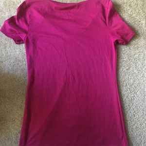Nike Dri Fit Magenta V Neck Size XS