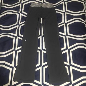 Women's Lululemon Gray Flared Yoga Pants