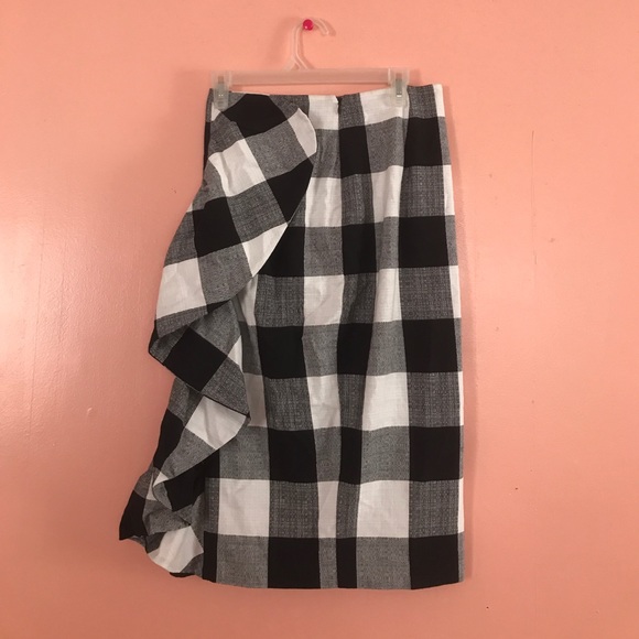 Gingham  checkered skirt - Picture 2 of 2
