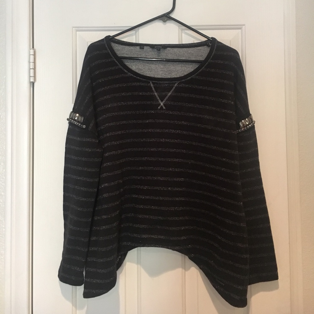 Guess Tunic Sweater With Long Sides