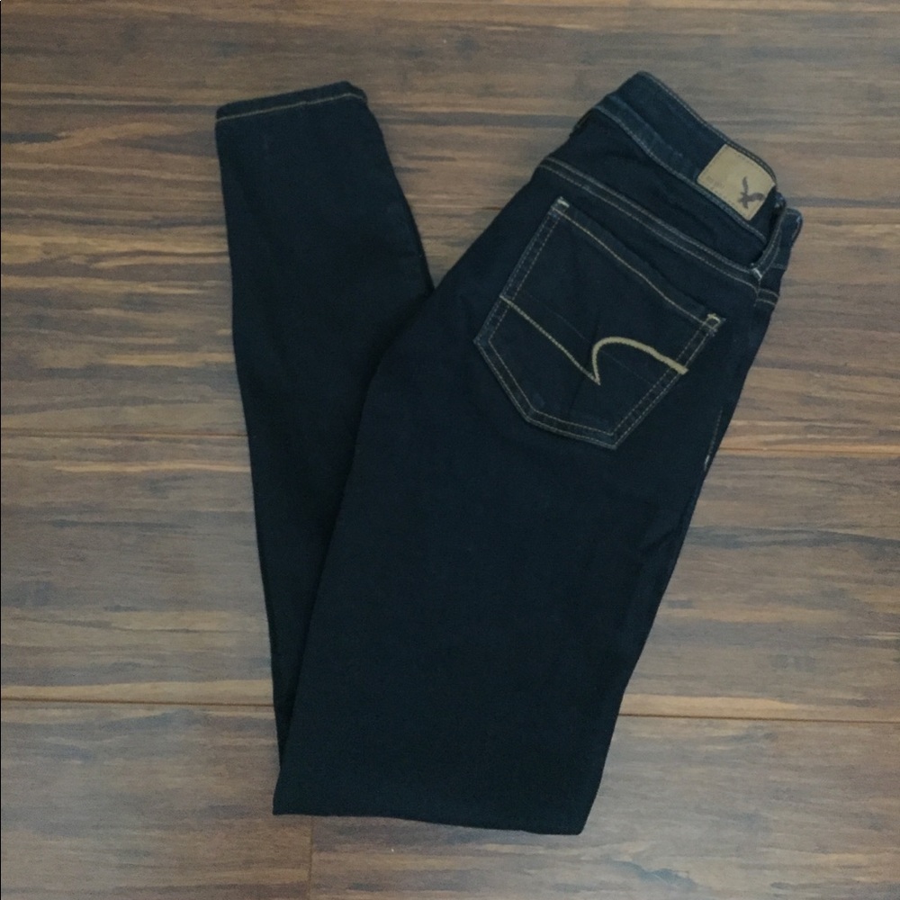 American eagle dark skinny jeggings jeans