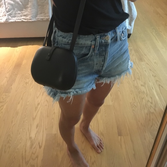 cos Handbags - [COS] Genuine Leather Hard Case Bag