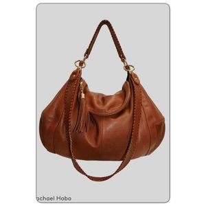 ONNA EHRLICH cognac Leather RACHEL Hobo Handbag
