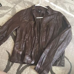 Faux leather jacket