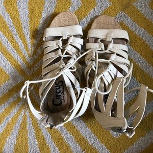 Lace up sandals