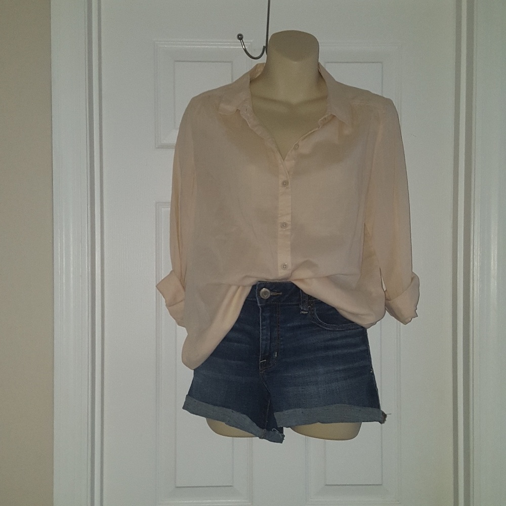Tan Divided button up (H&M)