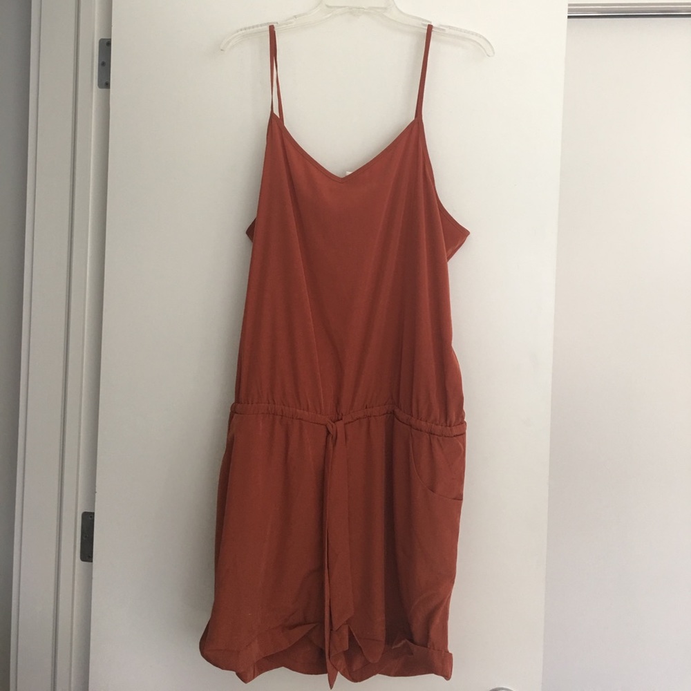 J Crew rust romper