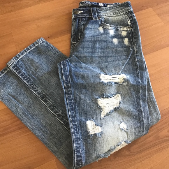 Miss Me High Waist destroyed boyfriend ankle jeans - Picture 3 of 6