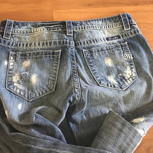 Miss Me High Waist destroyed boyfriend ankle jeans - Picture 4 of 6