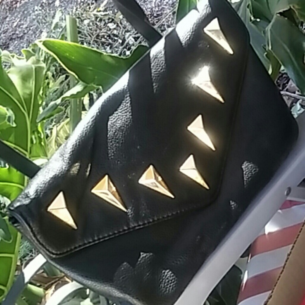 Black Leather Clutch | Brand New
