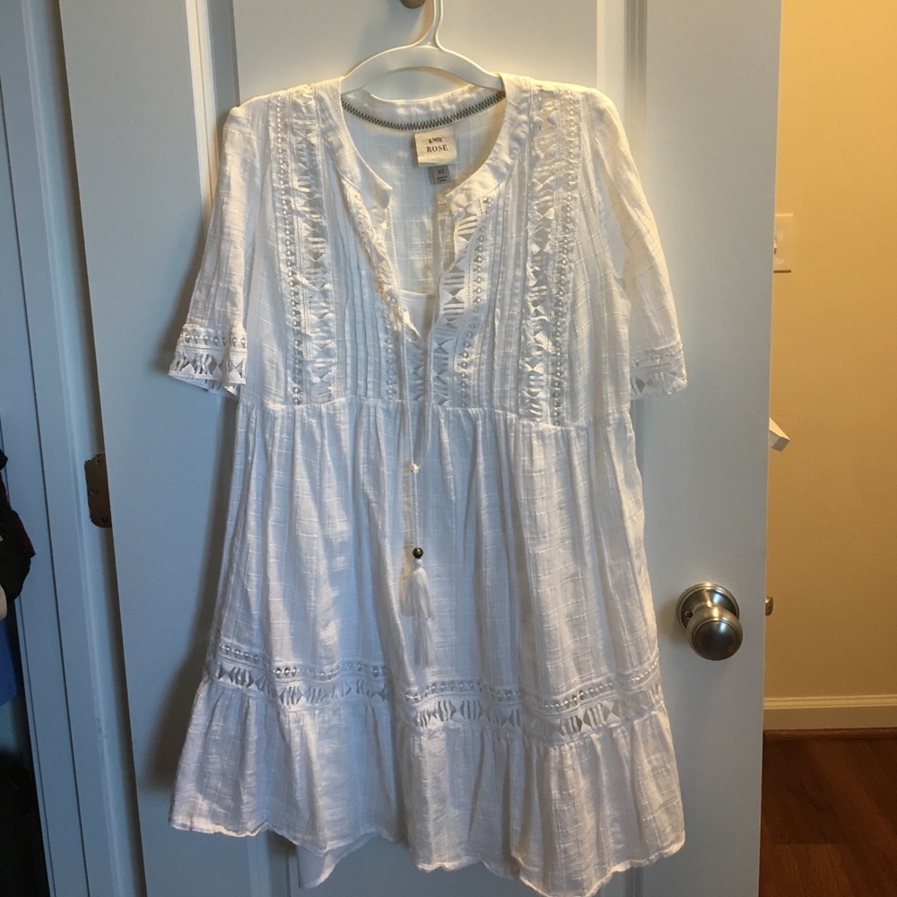 White Boho Dress