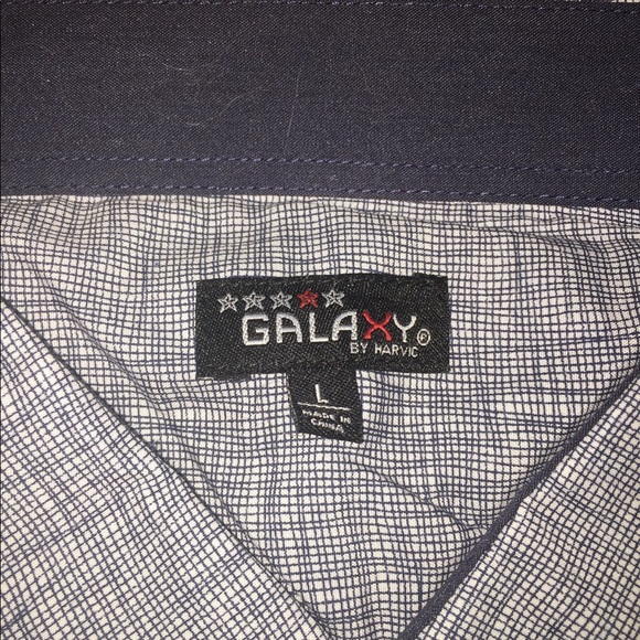 Brand New Galaxy by Harvic Slim Fit Button Up. L - Picture 2 of 3