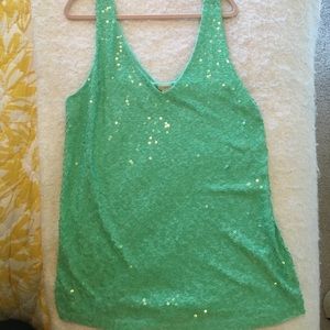 J.Crew sequined tank top