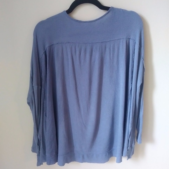 Free People Benedict Canyon Henley Button Thermal - Picture 5 of 6