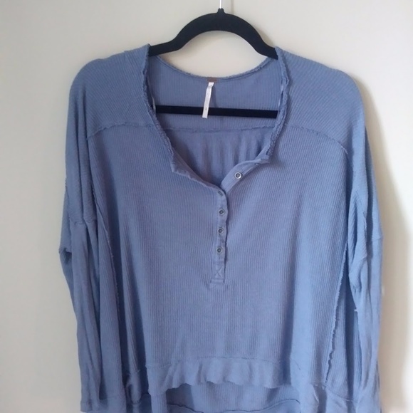 Free People Benedict Canyon Henley Button Thermal - Picture 4 of 6