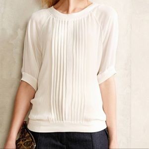 One Fine Day white pleated blouse