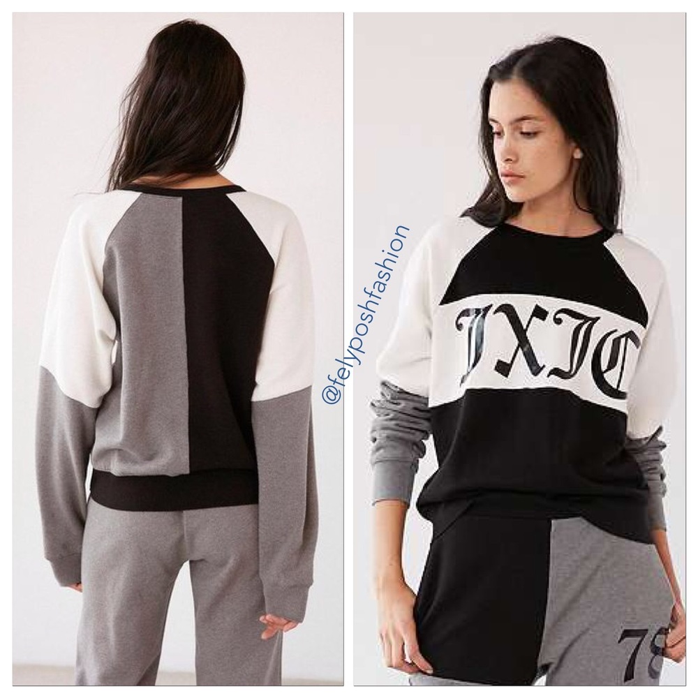 UO Juicy Couture Color Block Crew-Neck Sweatshirt