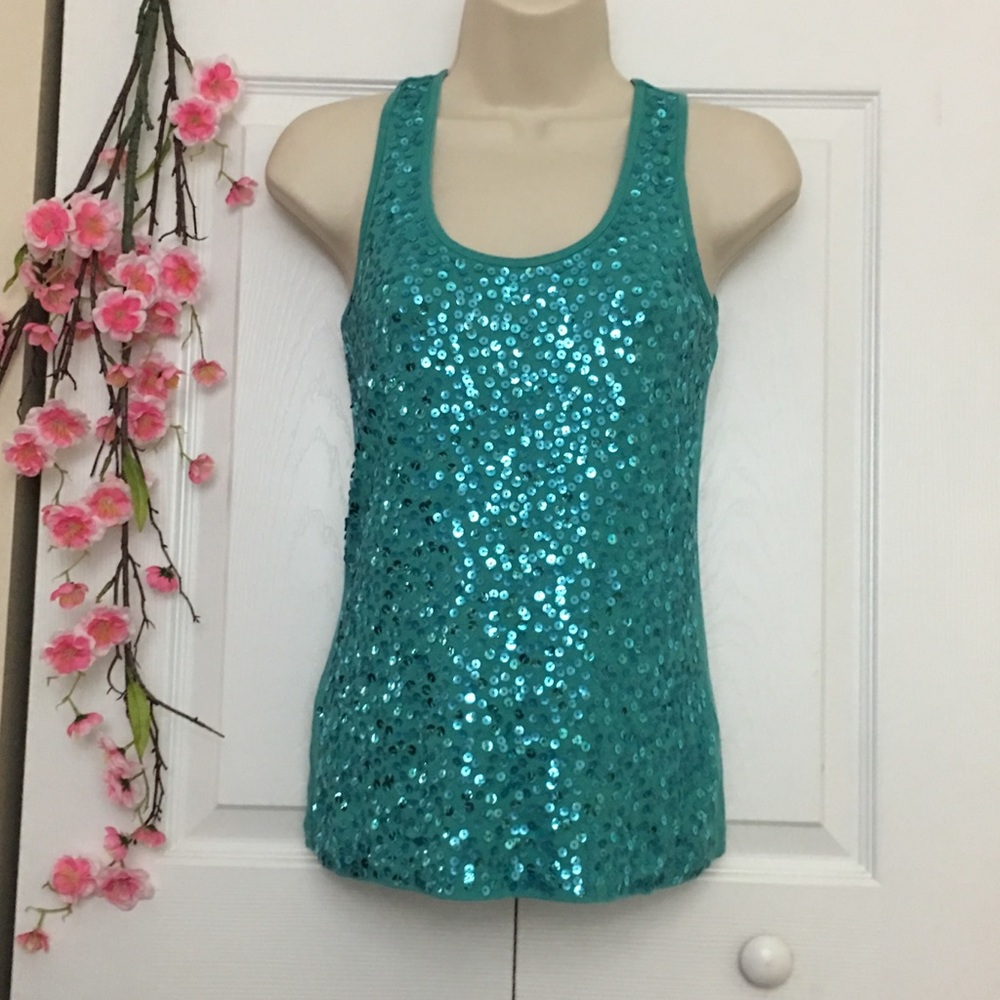 Aqua Mermaid Sleeveless Blouse