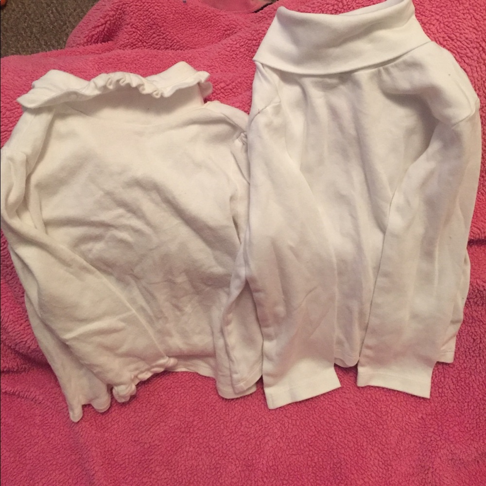 Two white turtle necks- toddler