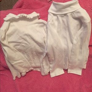 Two white turtle necks- toddler
