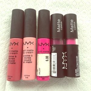 Nyx soft matte lip cream and matte lipstick
