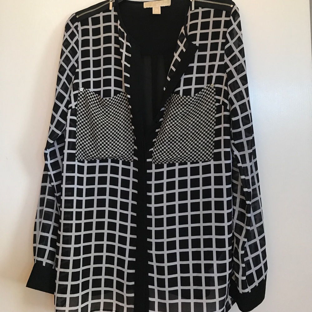 MICHAEL Michael Kors Checkered Blouse